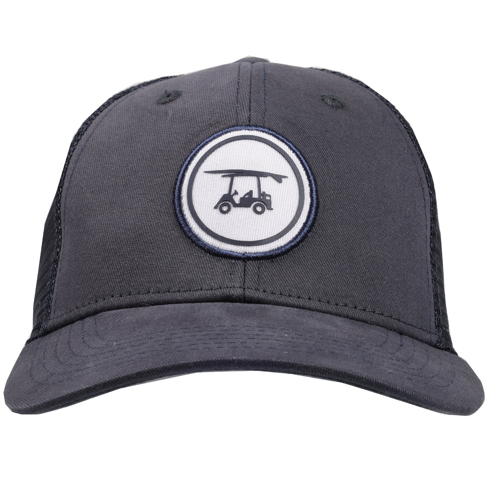 Trucker Hat w/ Circle Logo - Navy