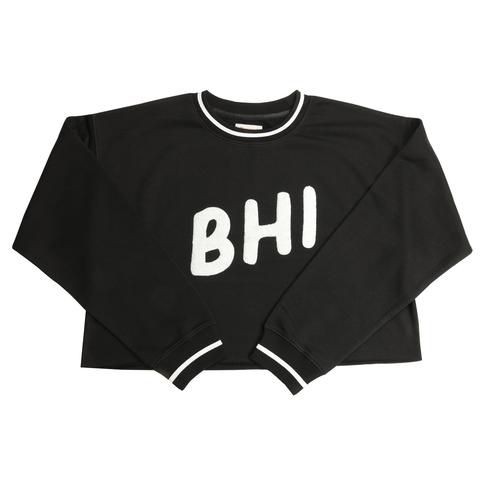BHB x Ellsworth & Ivey - Ellie Cropped Sweatshirt - BHI - Black