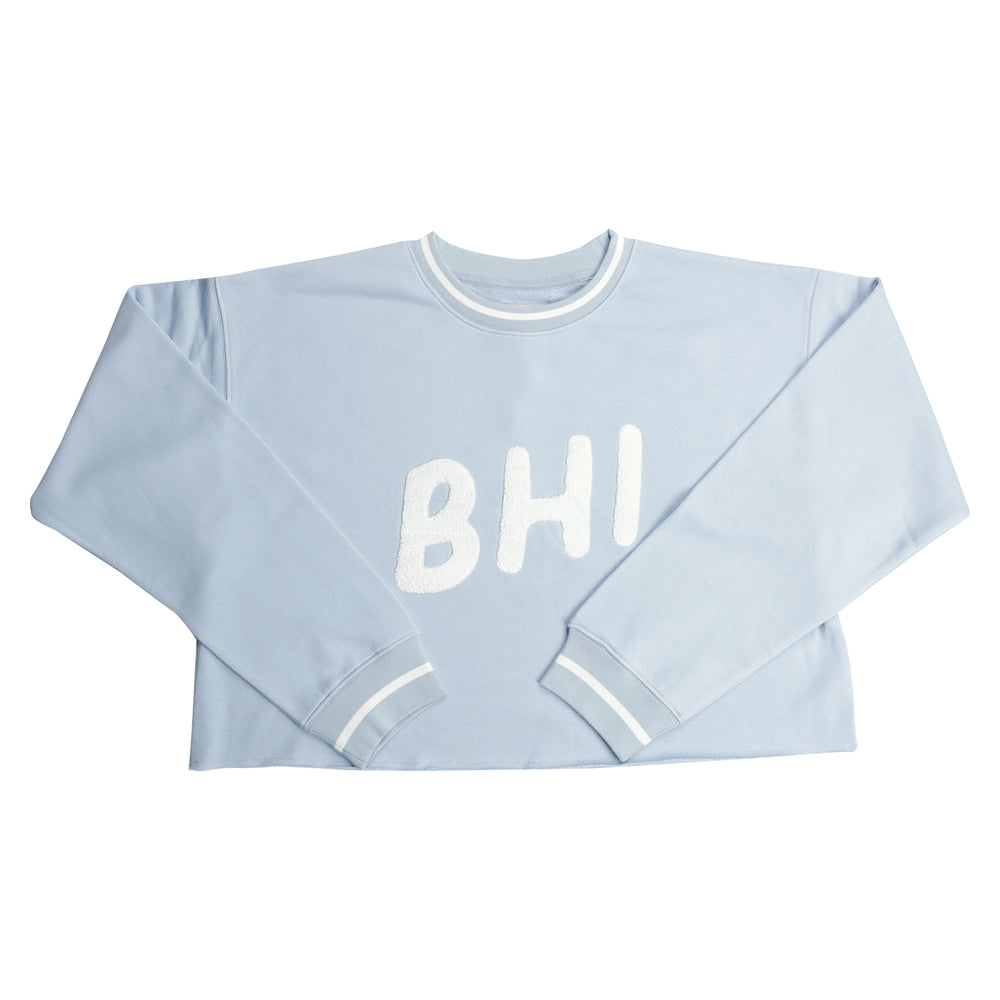 BHB x Ellsworth & Ivey - Ellie Cropped Sweatshirt - BHI - Light Blue