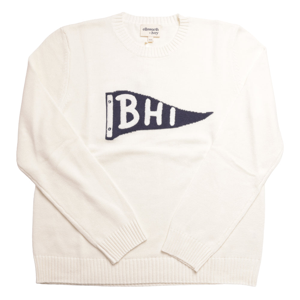 BHB x Ellsworth & Ivey - BHI Sweater - Flag - White