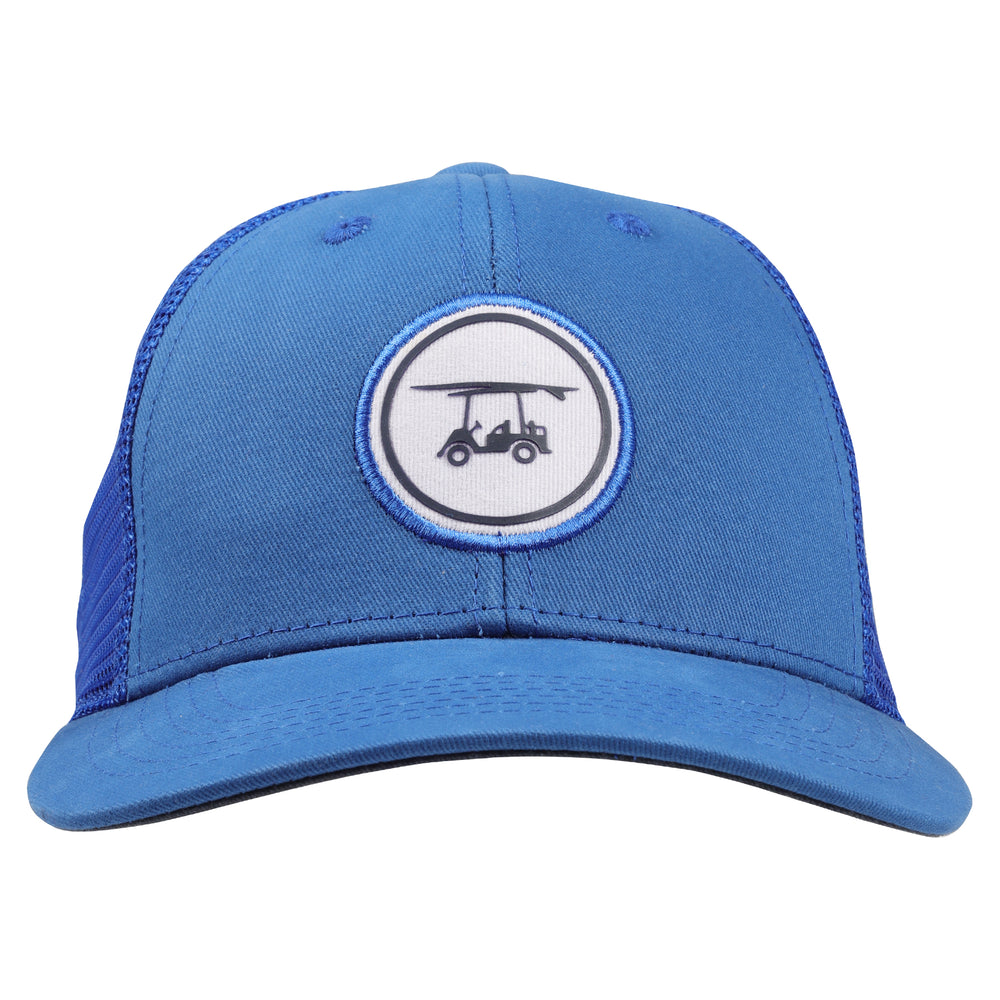 Trucker Hat w/ Circle Logo - Royal Blue