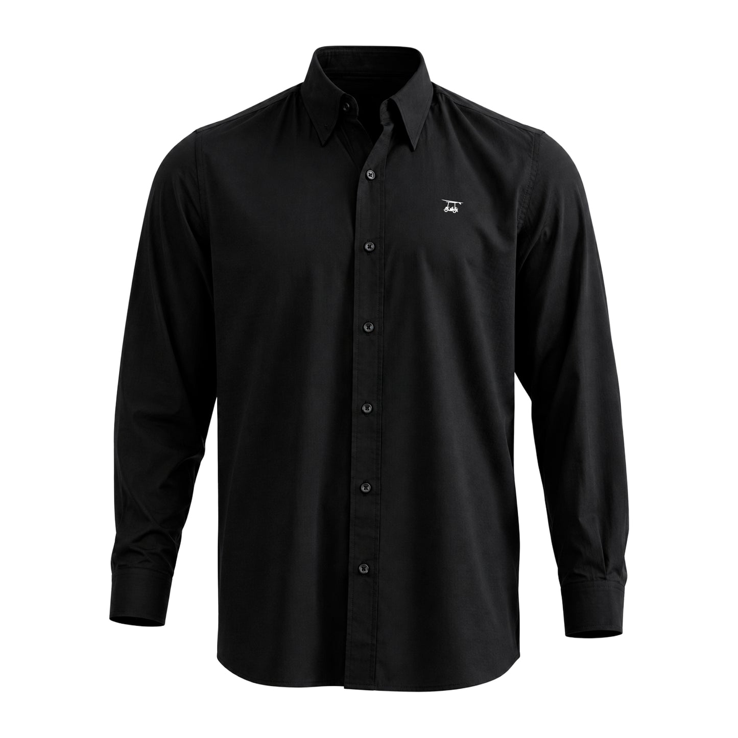 Islander Button Down - Solid Black