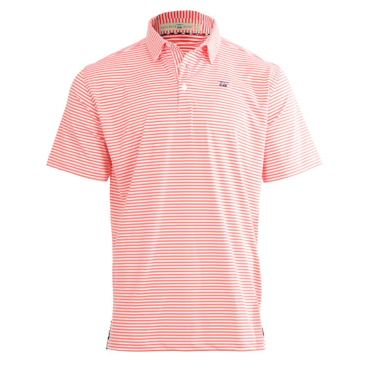 Albatross Polo Coral / White Stripe