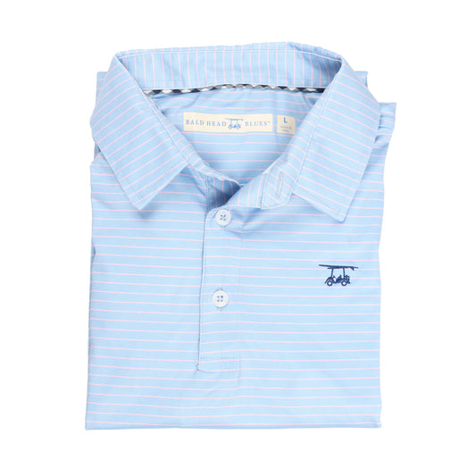Albatross Polo - Blush / Bell Pinstripe