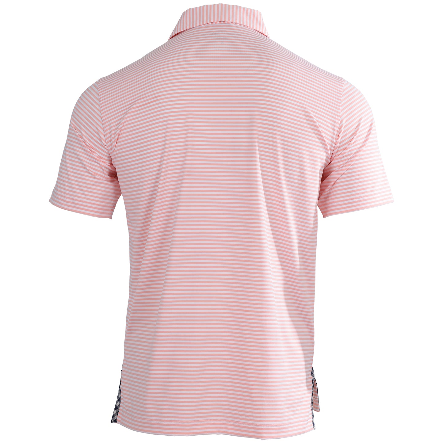 Albatross Polo - Peach / White Stripe