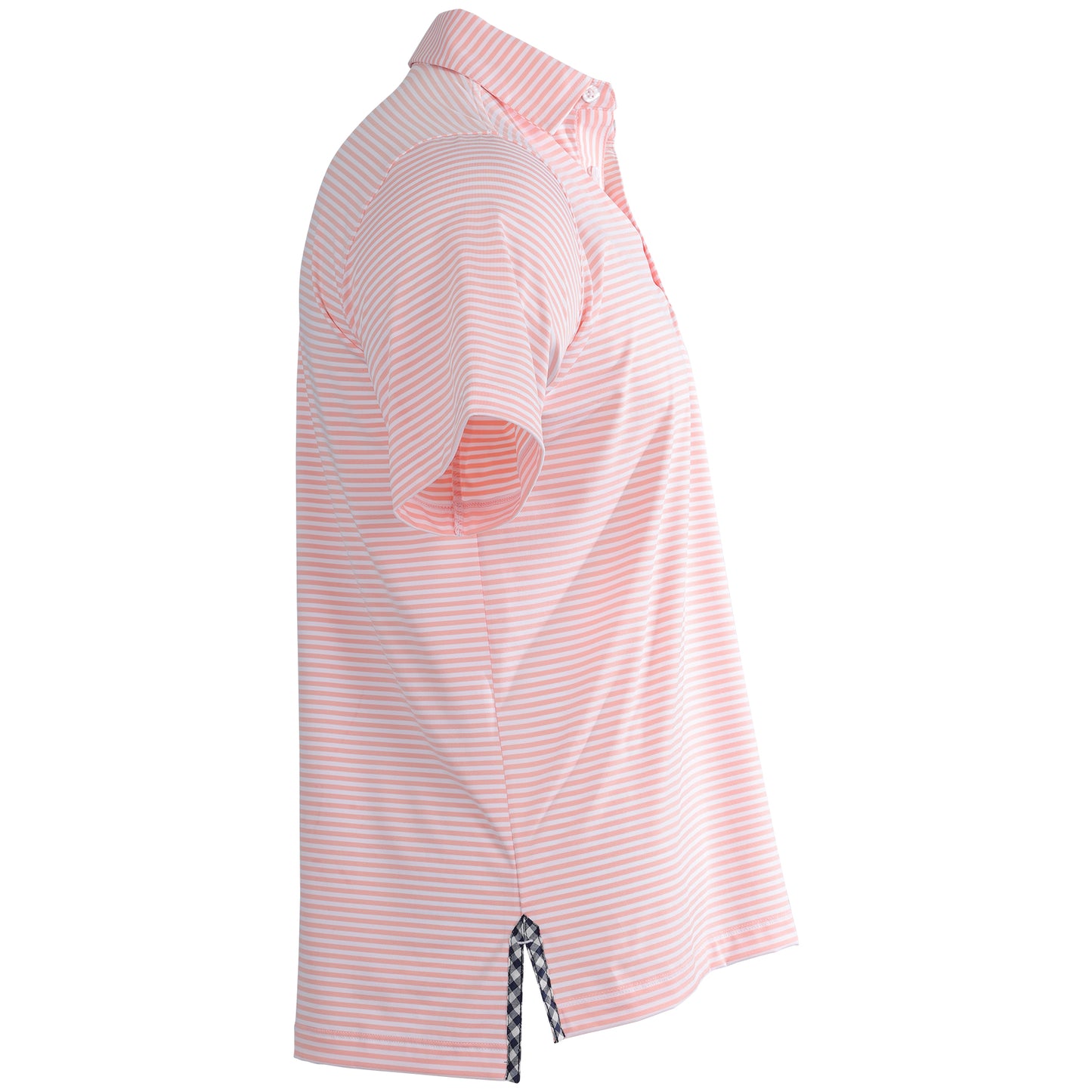 Albatross Polo - Peach / White Stripe