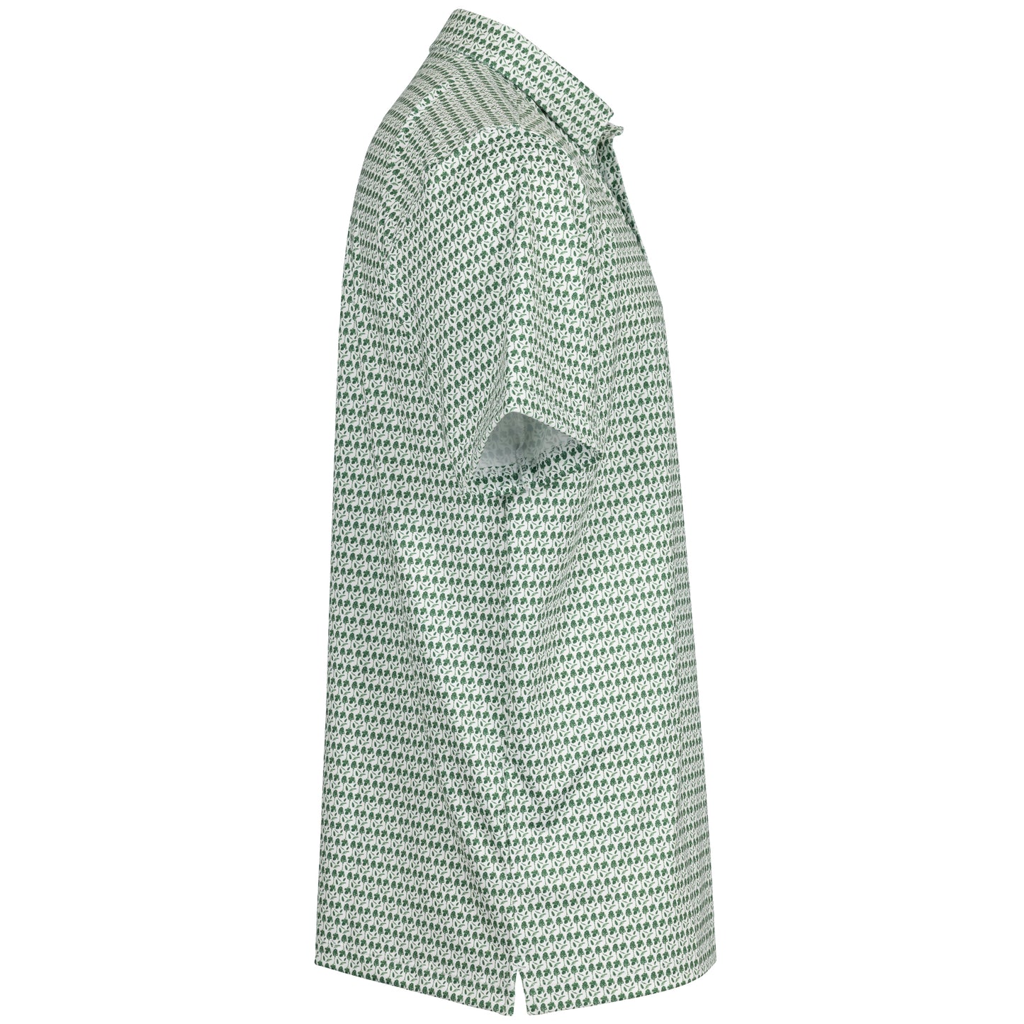 Albatross Polo - Pine Trees All-Over Print - Green / White