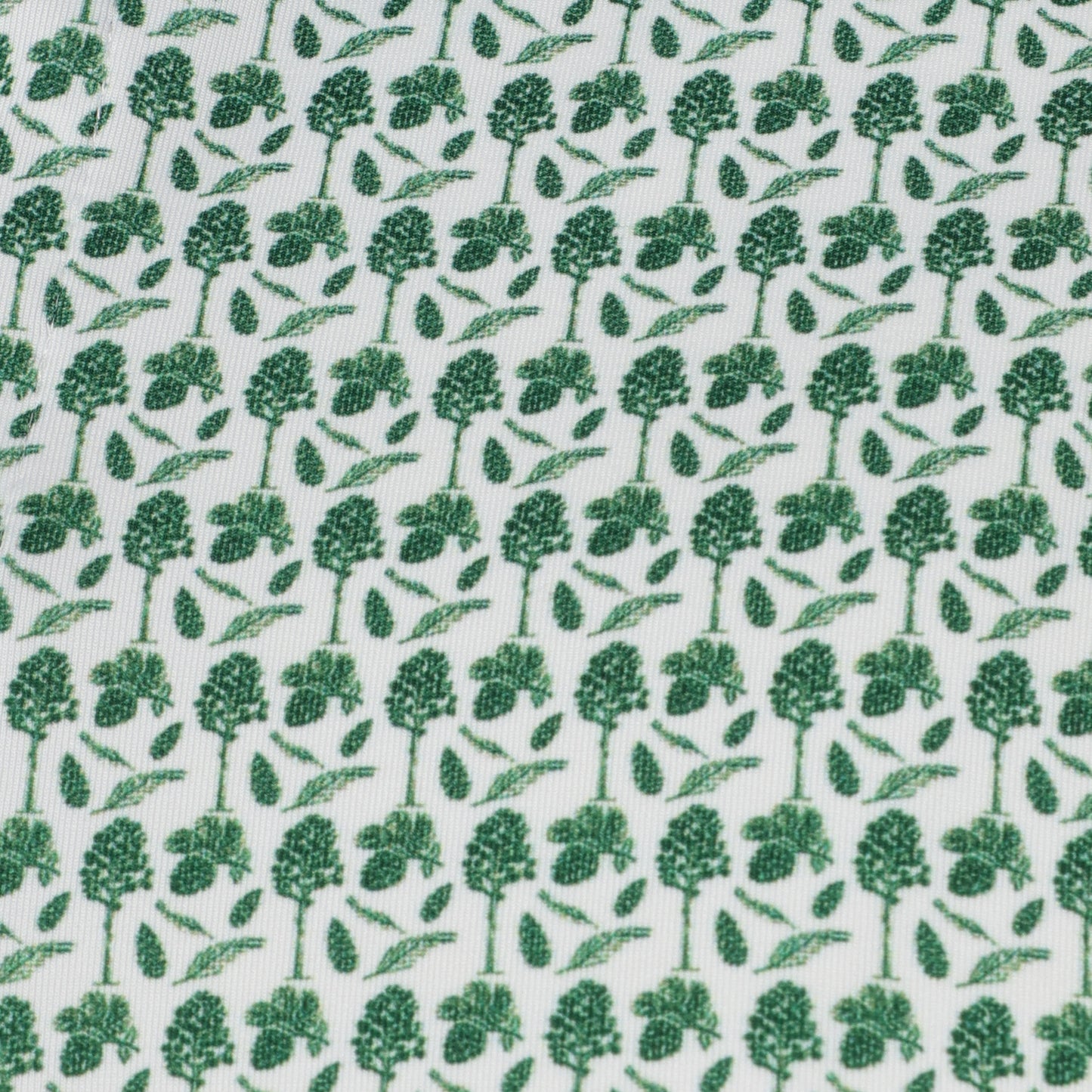 Albatross Polo - Pine Trees All-Over Print - Green / White