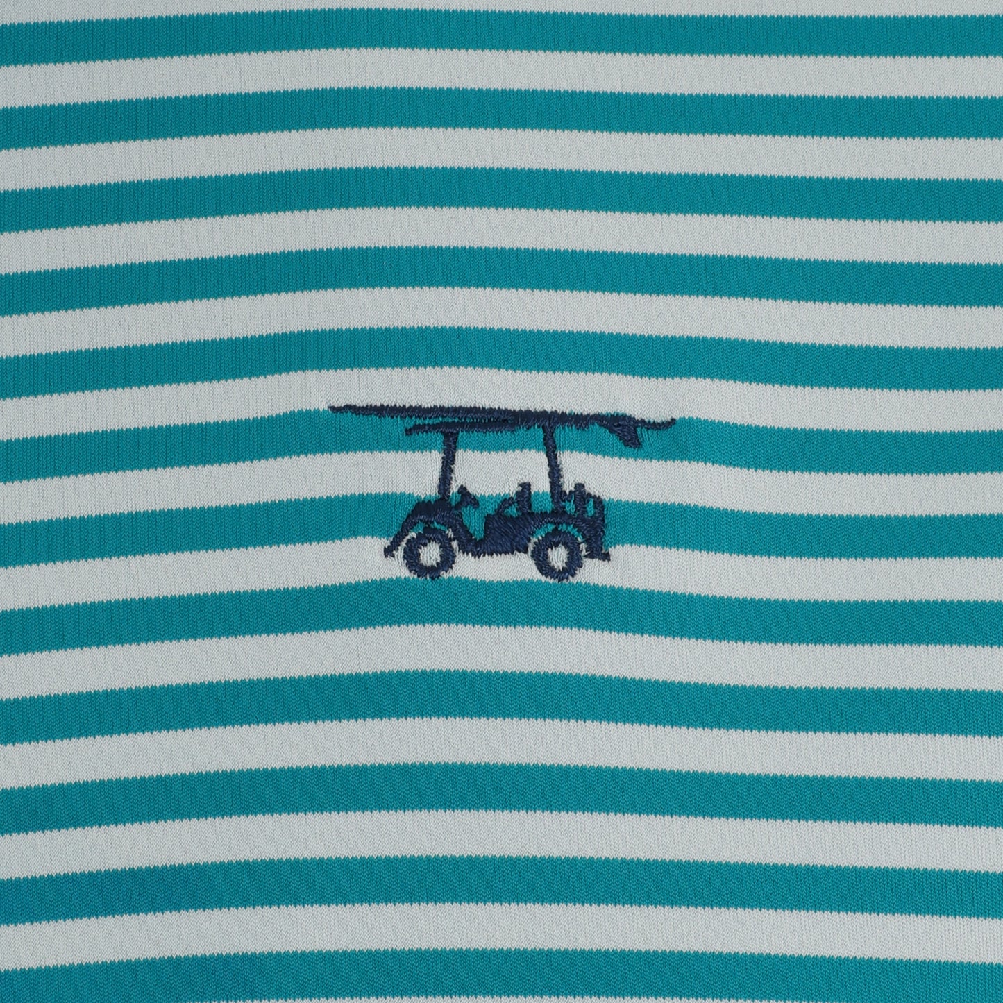 First Class Polo - Lagoon / White Stripe