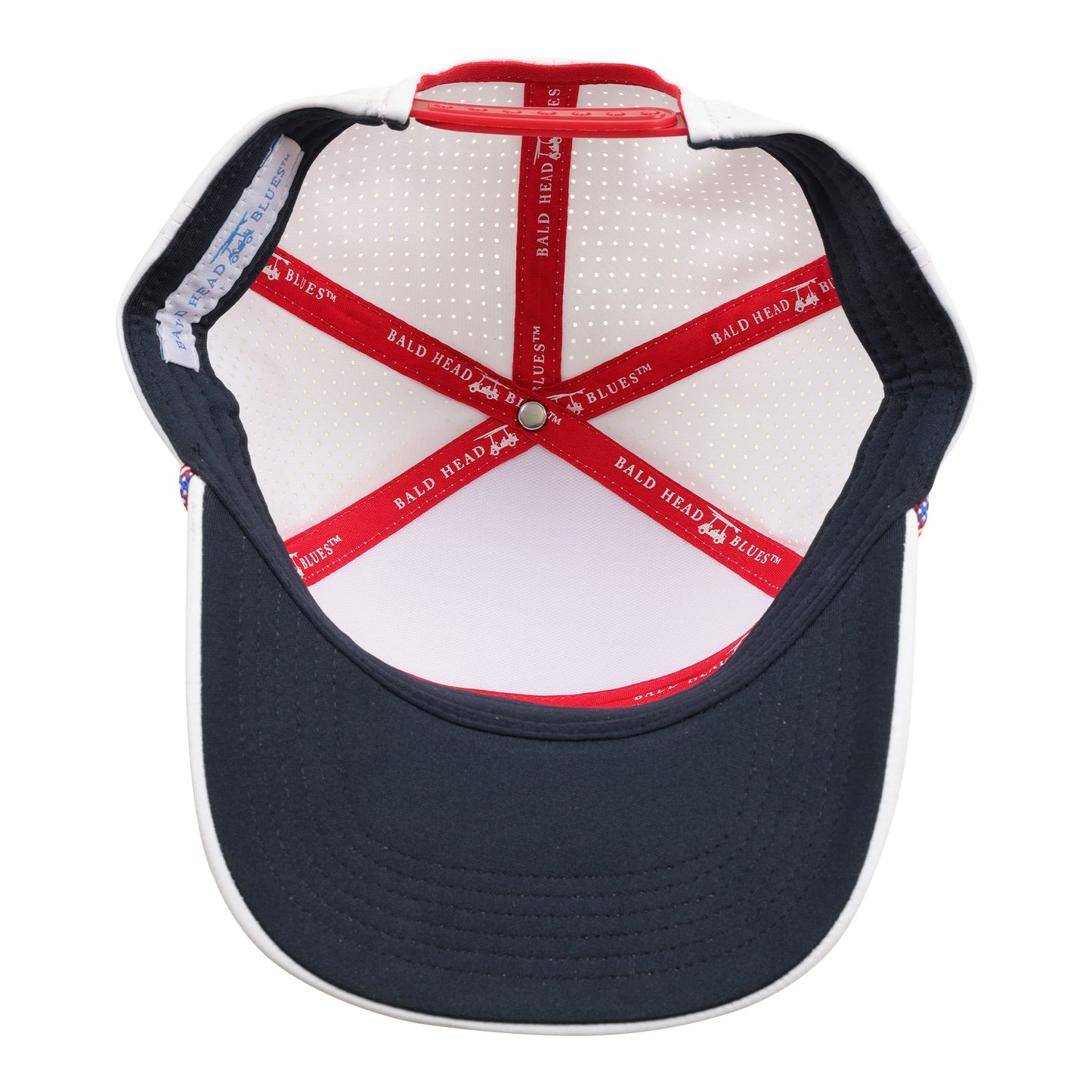 Six Panel Twill Roped Trucker Hat - Brilliant White