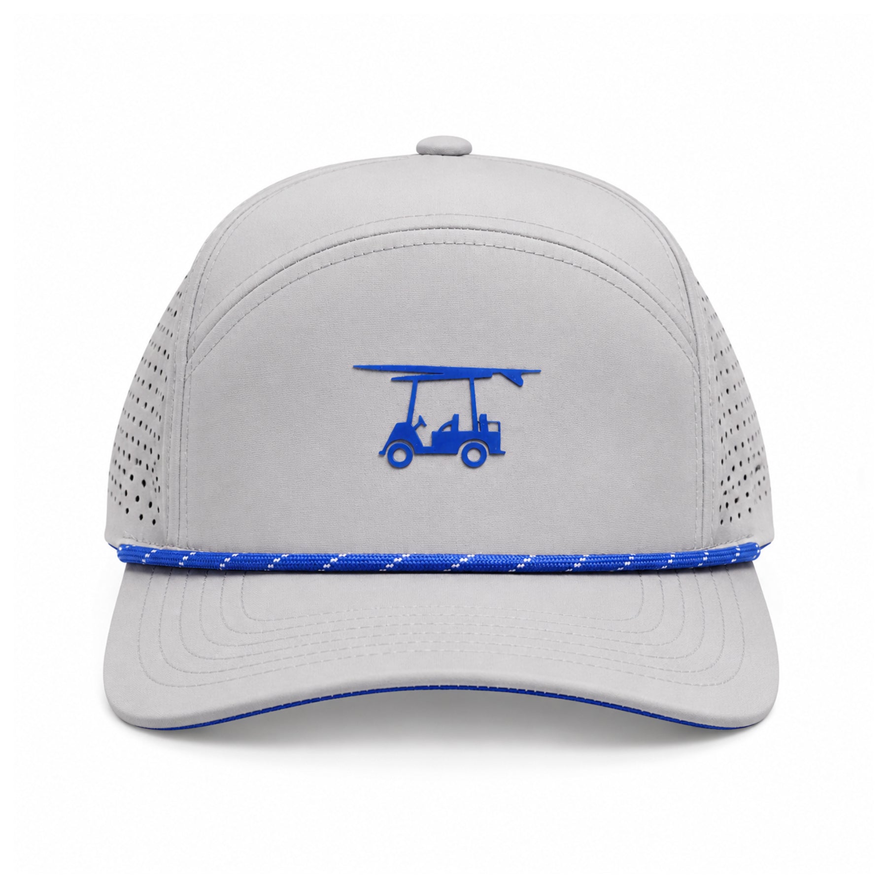 Six Panel Twill Roped Trucker Hat - Monument