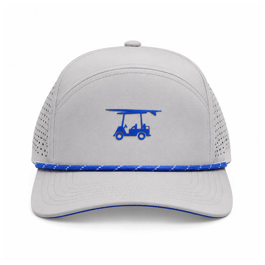 Six Panel Twill Roped Trucker Hat - Monument