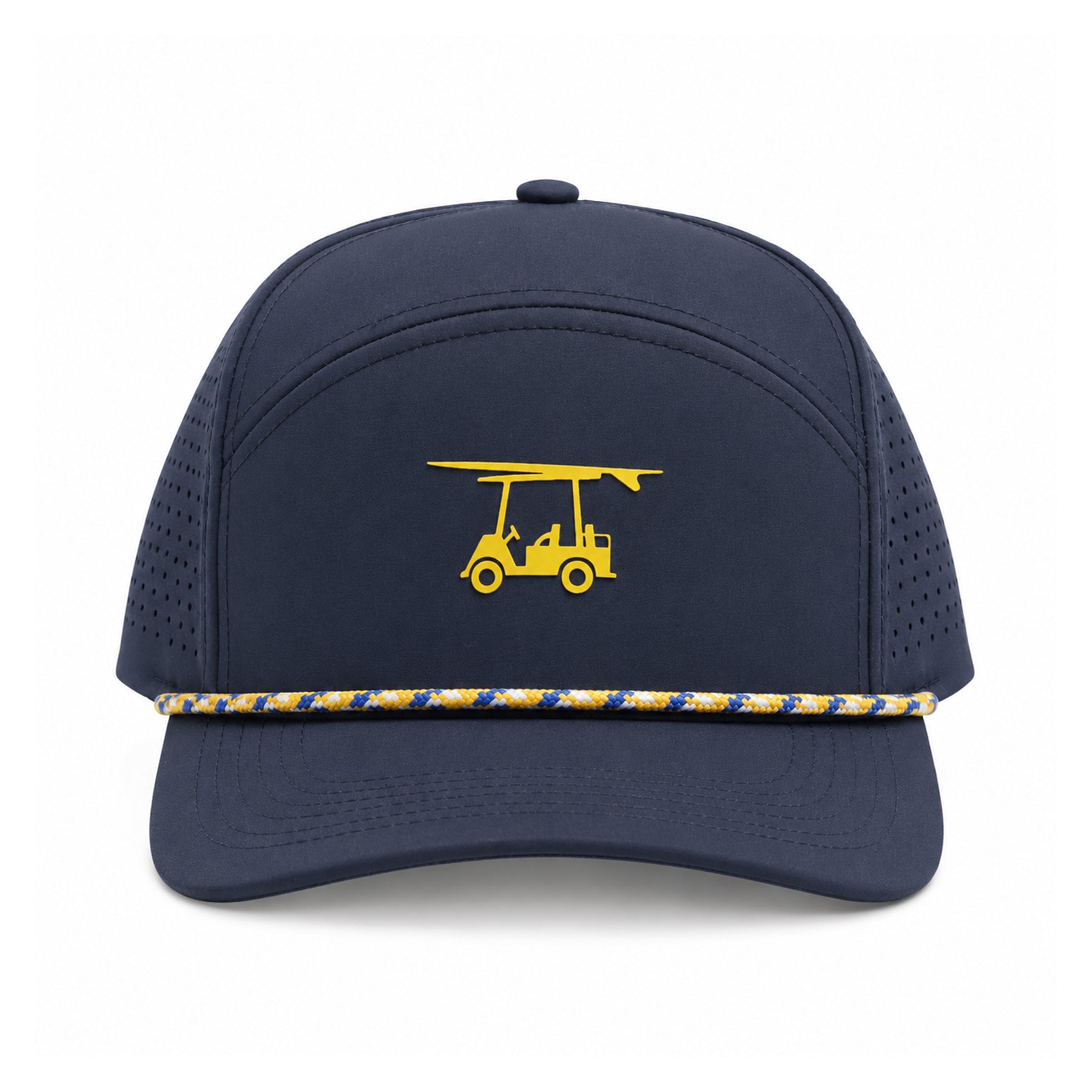 Six Panel Twill Roped Trucker Hat - Medieval