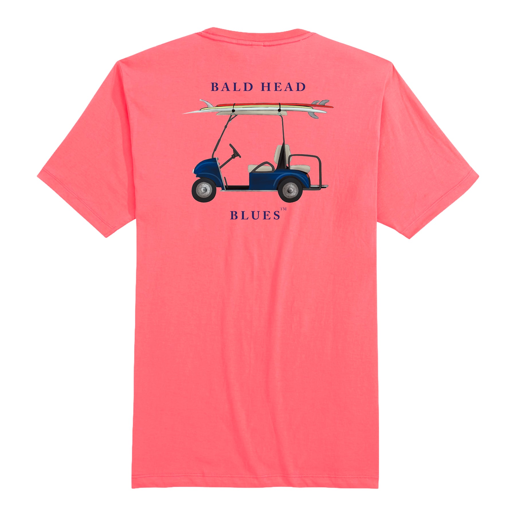 Island Tee - Short Sleeve Golf Cart - Coral