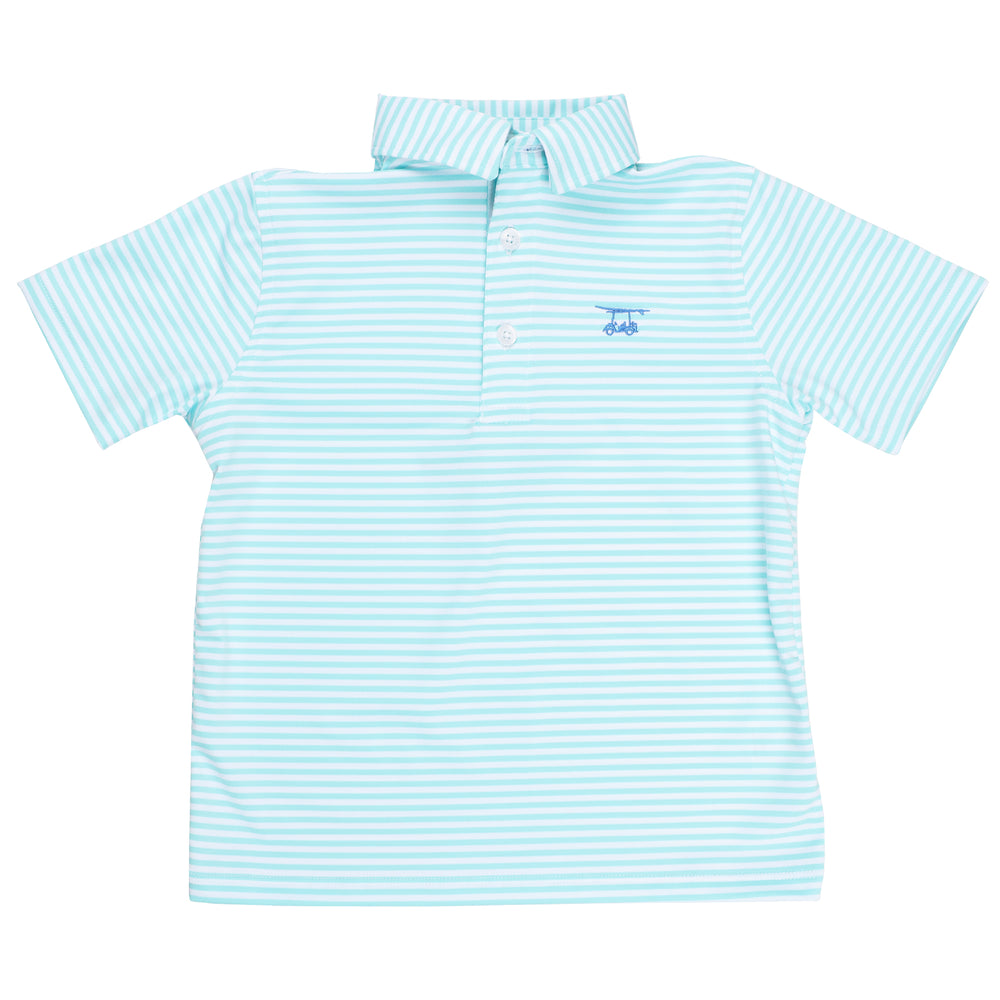 Albatross Youth Polo - Aruba/White
