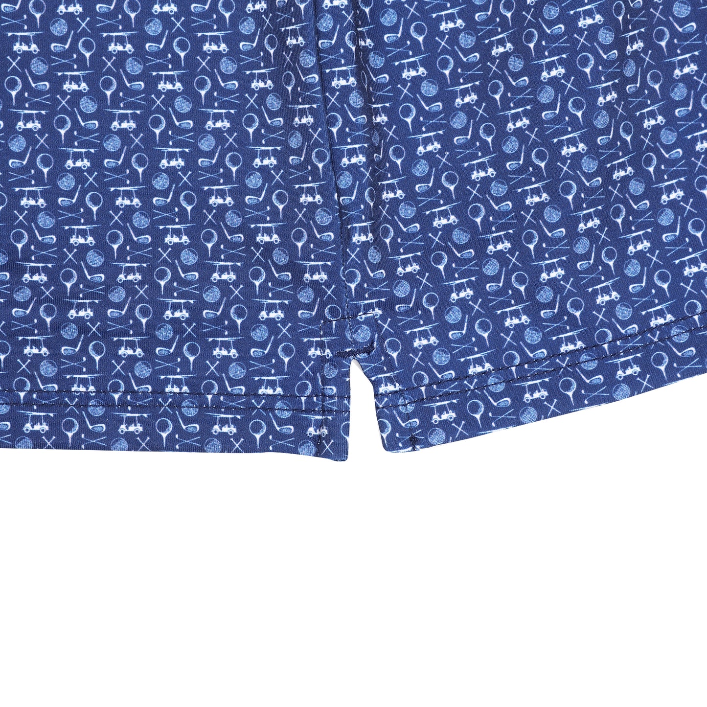 Albatross Youth Polo - Medieval w/ All-Over Golf Print