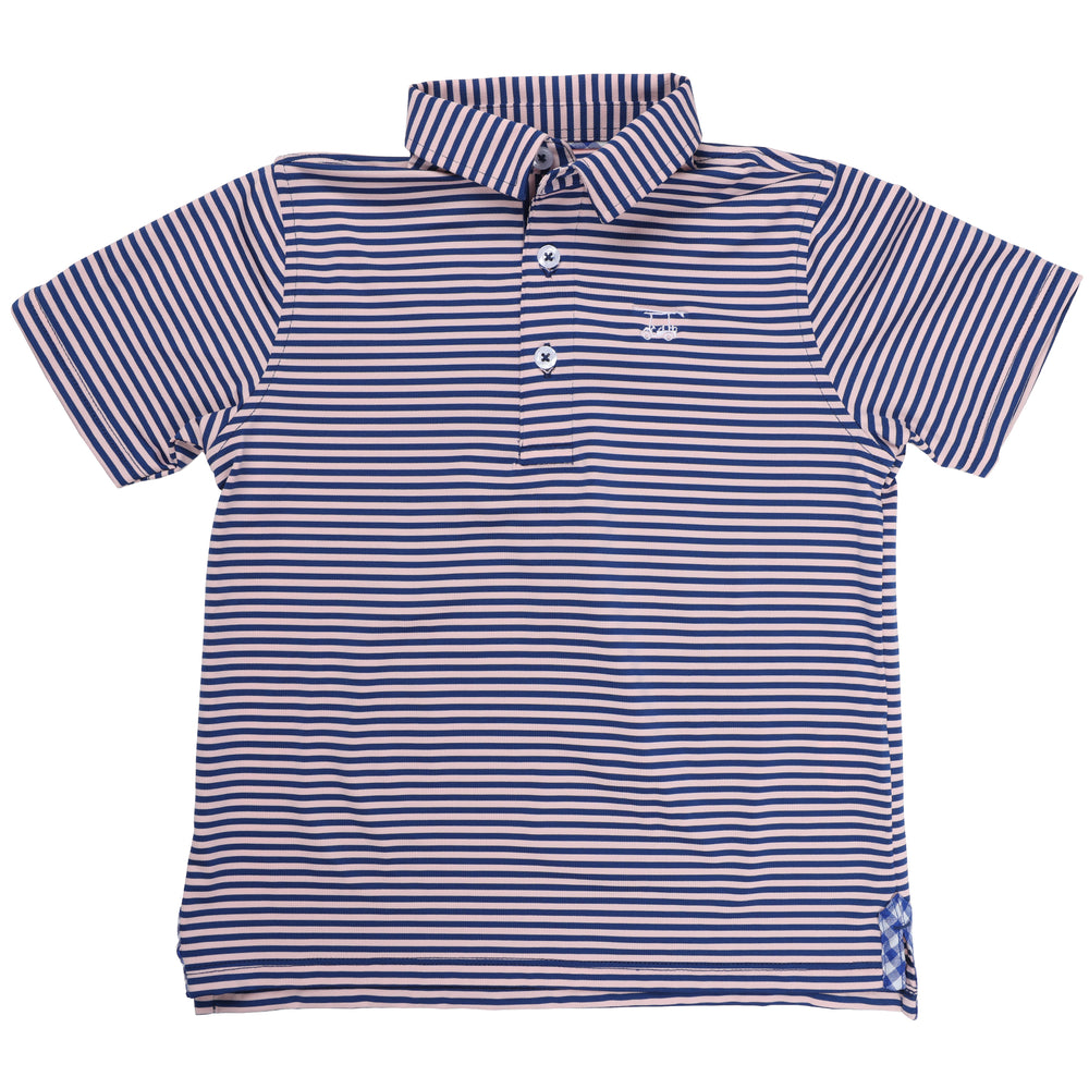 Albatross Youth Polo - Pink/Royal Blue