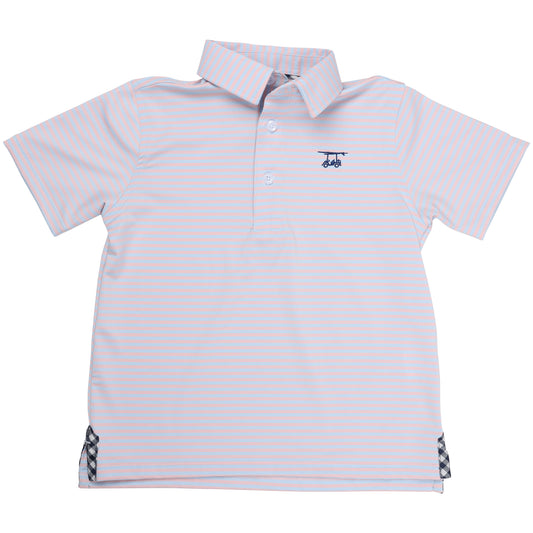 Albatross Youth Polo - Pink / Seaglass