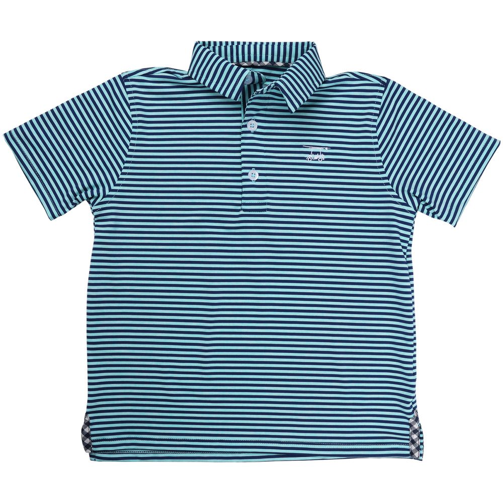 Albatross Youth Polo - Royal Blue / Heather Aruba