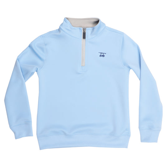 Youth Dogwood Quarter Zip - Solid Bell