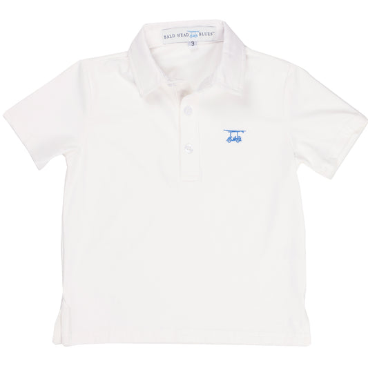 Youth First Class Polo - White