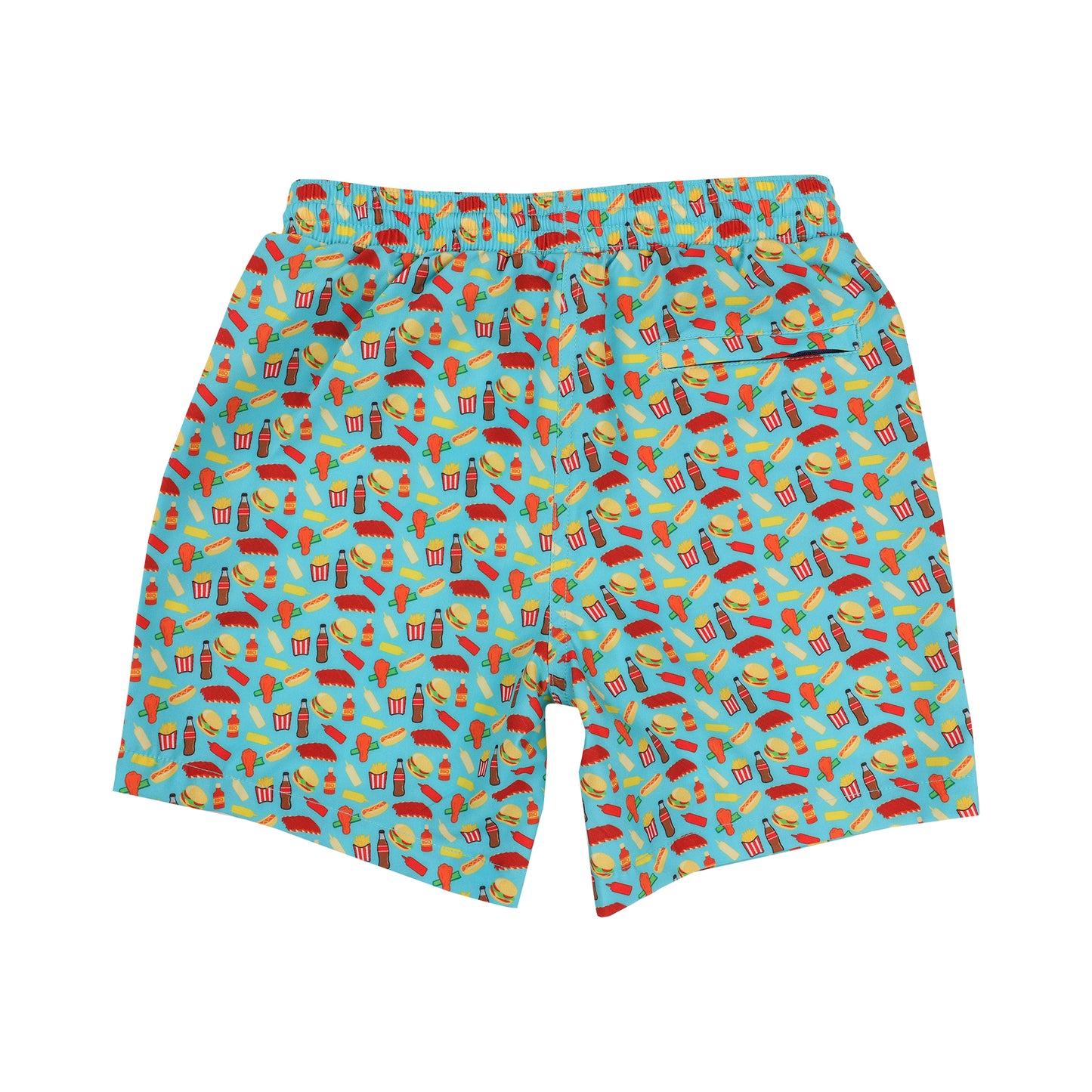 Aruba w/Cookout Print Youth Swim Trunks
