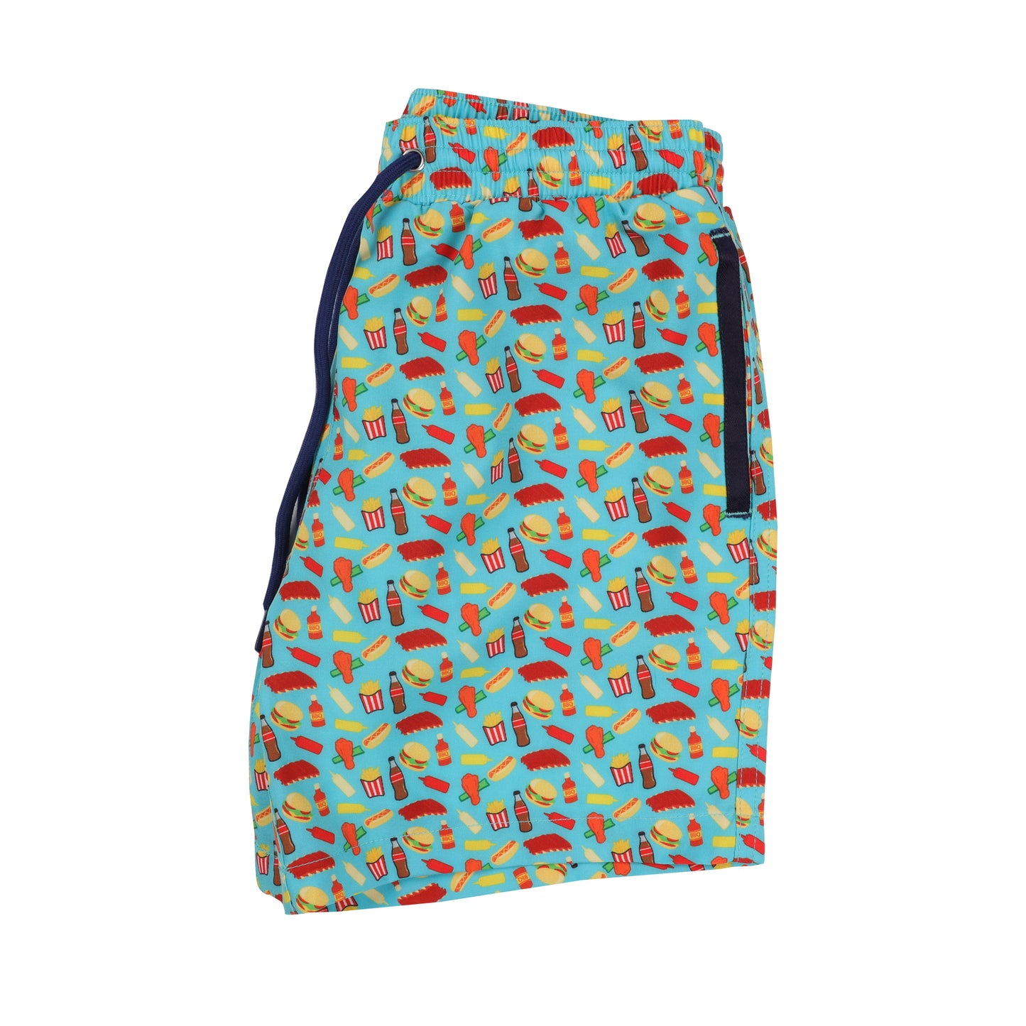 Aruba w/Cookout Print Youth Swim Trunks