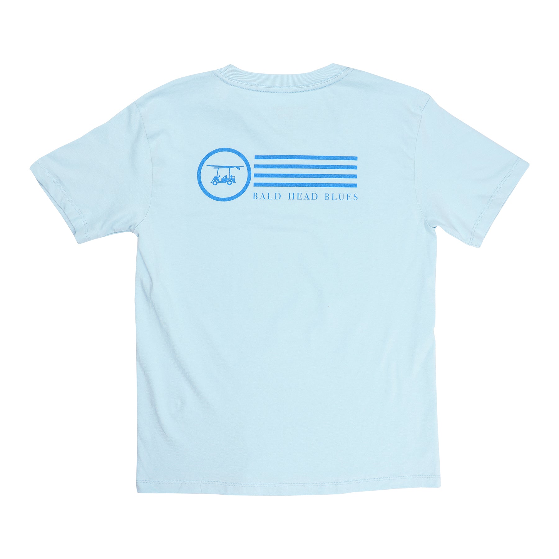 Island Tee - Youth Short Sleeve Stripes - Chambray