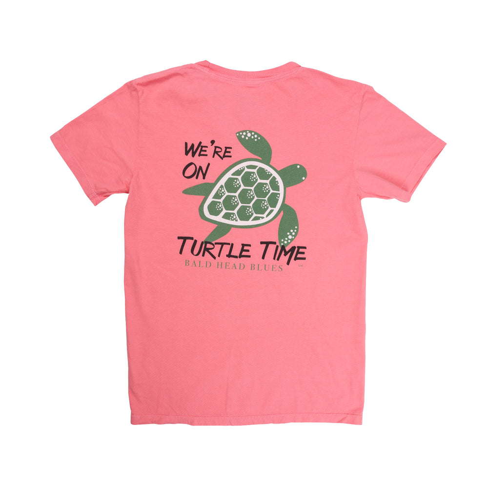 Island Tee - Youth Short Sleeve Turtle Time - Pink