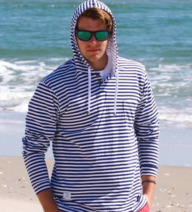 Deep Point Hoodie- Medieval/White