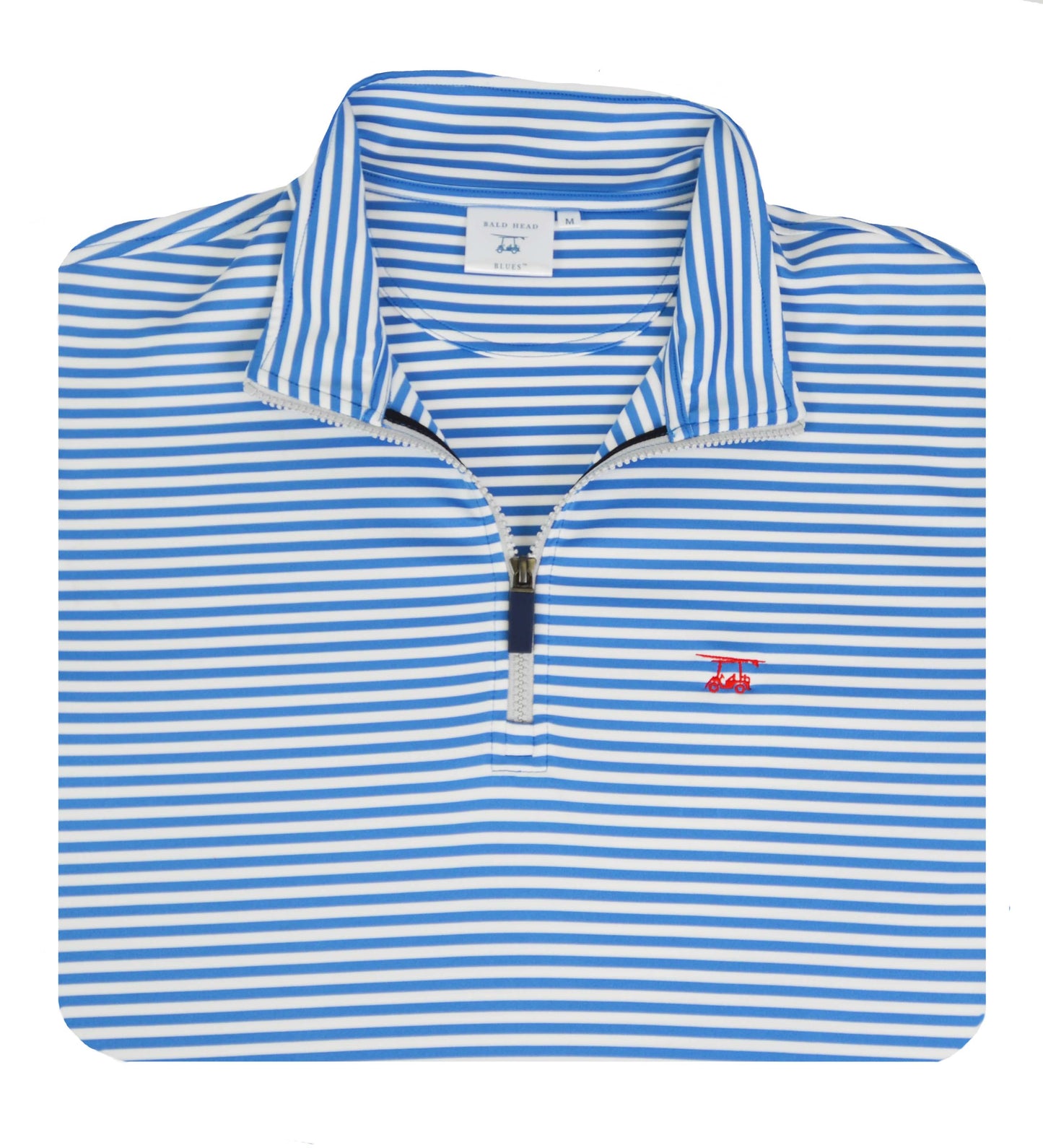 Dogwood Quarter Zip- Regatta/White