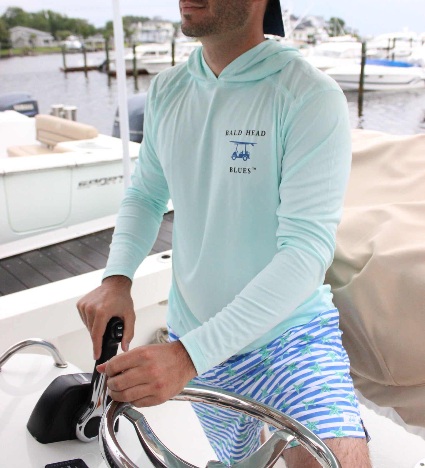 Performance Long Sleeve Wave Hoodie - Seagrass