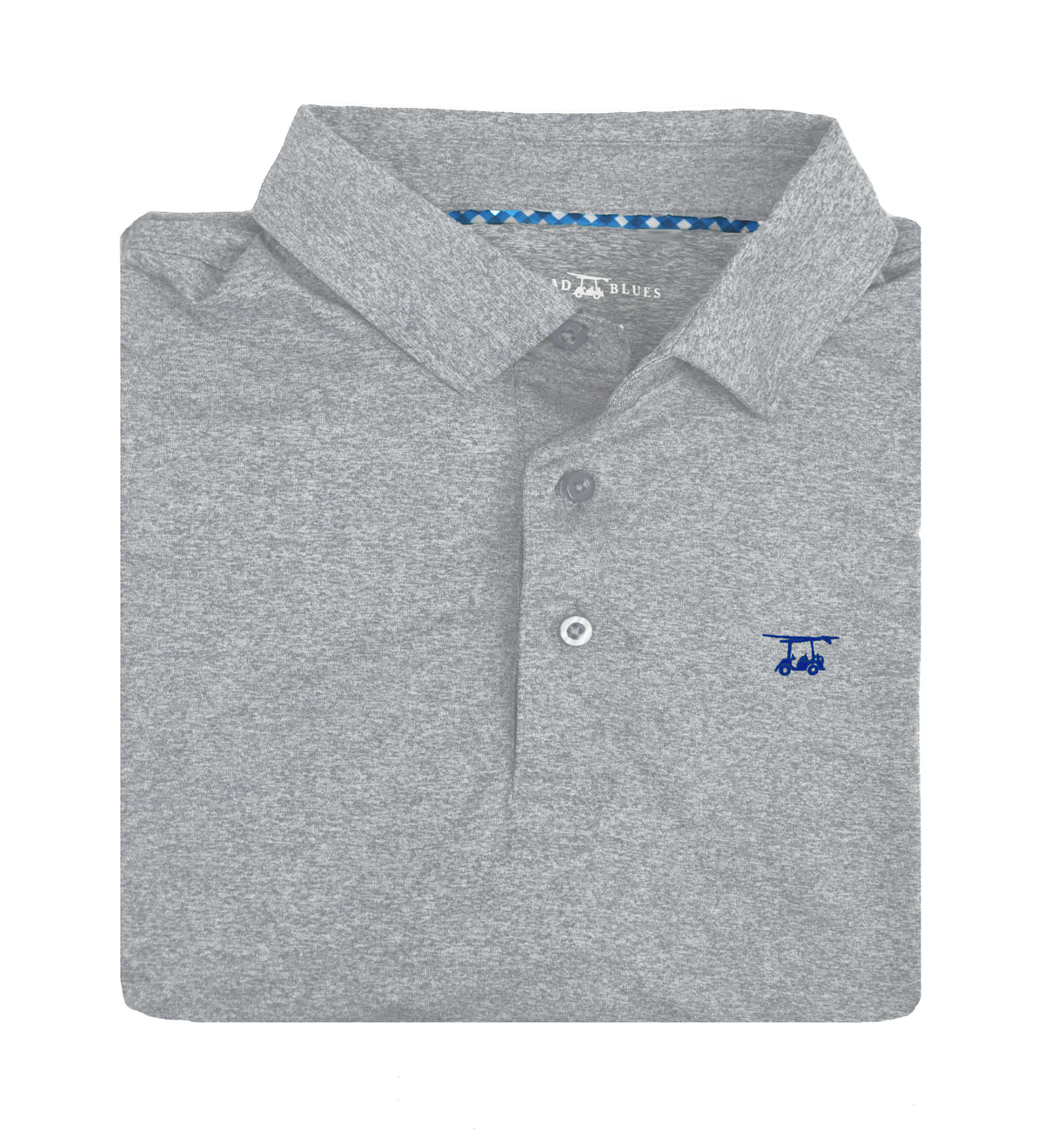 Albatross Polo in Heather Monument, folded