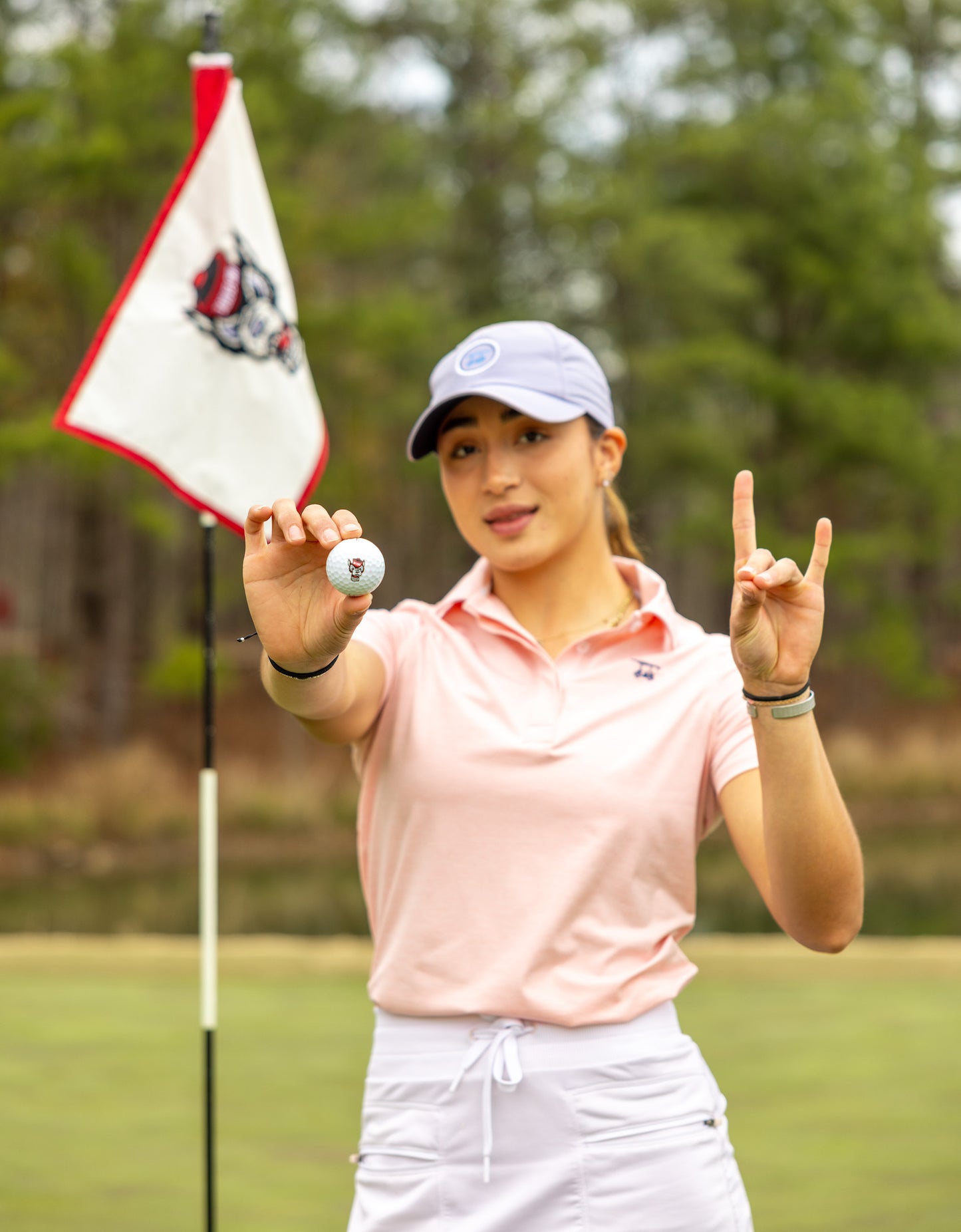 Ladies Albatross Polo - Heather Pink