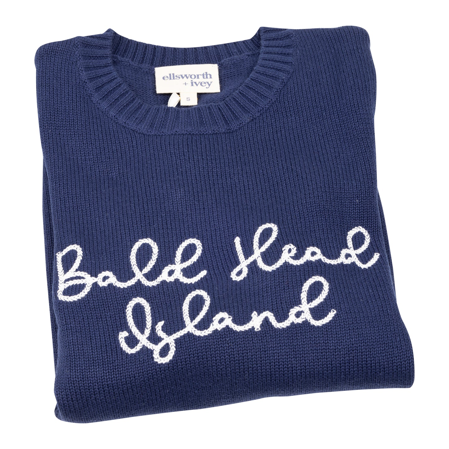 BHB x Ellsworth & Ivey - Bald Head Island Script Sweater - Navy