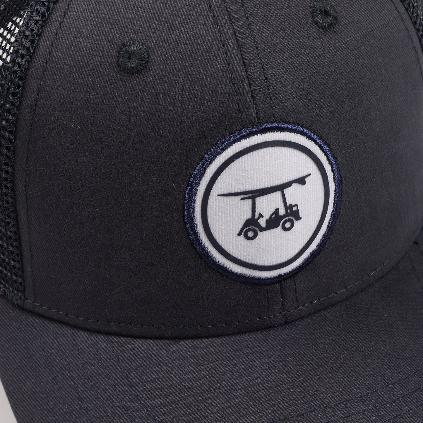 Trucker Hat w/ Circle Logo - Navy