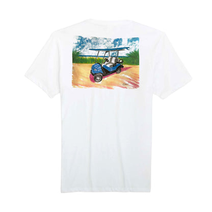 Adult Cotton Tee - Cart On Beach