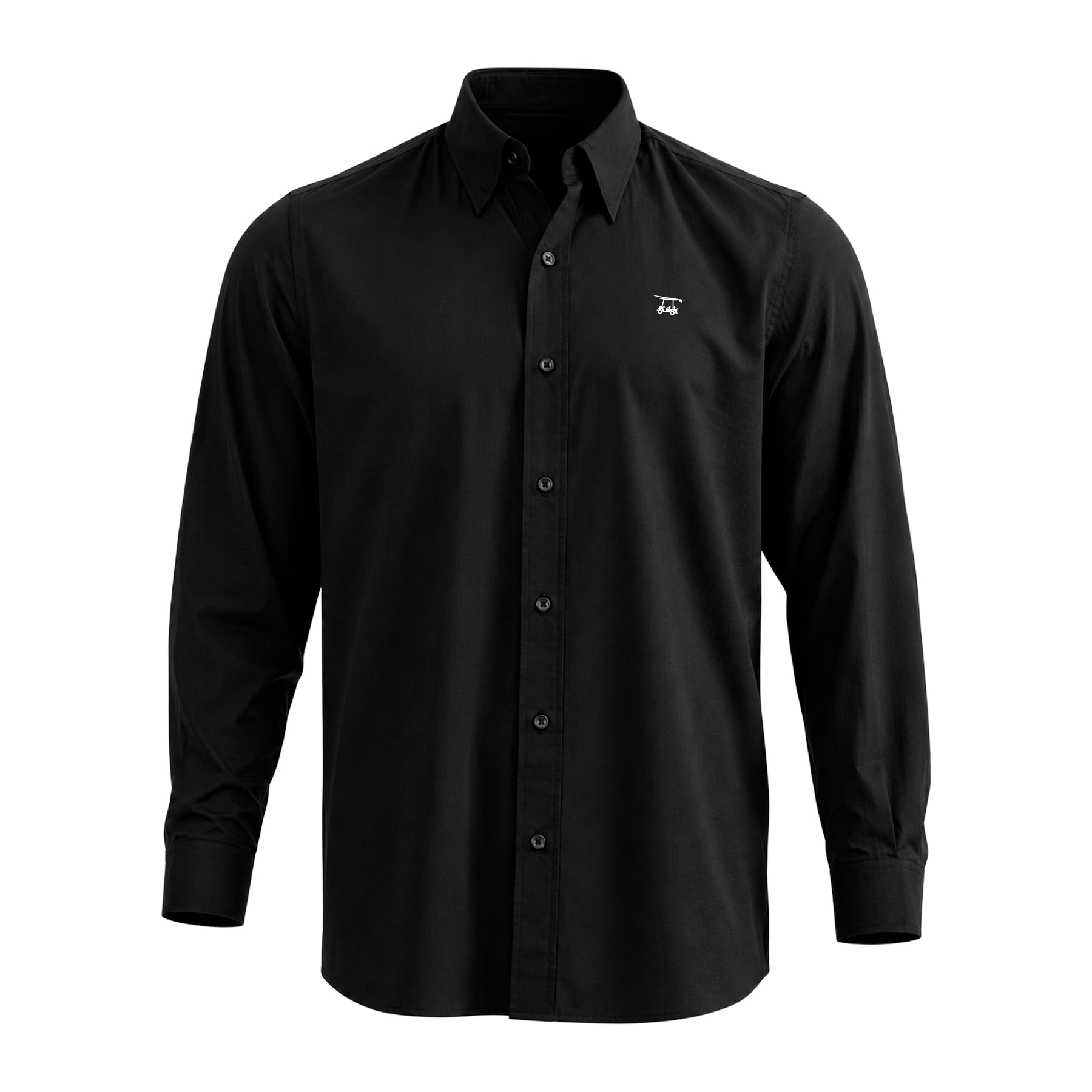 Islander Button Down - Solid Black