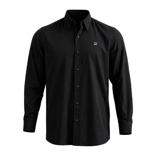 Islander Button Down - Solid Black
