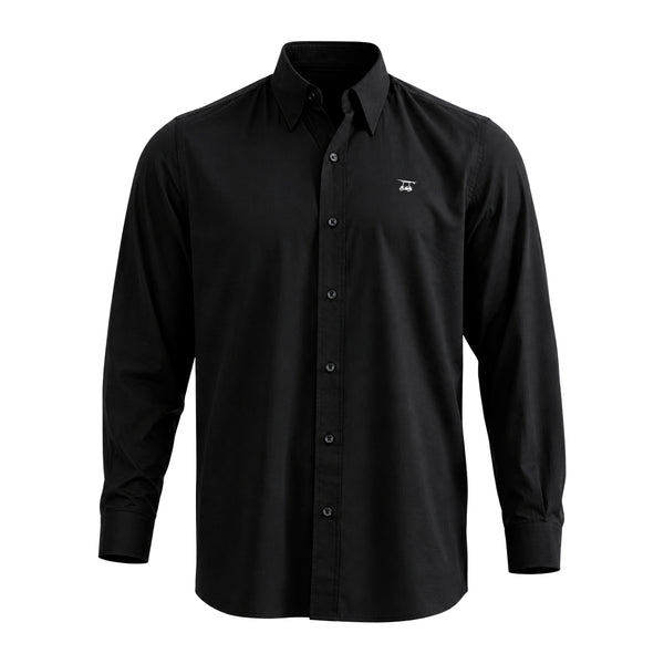 Islander Button Down - Solid Black