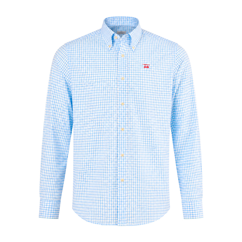 Island Button Down - Blue/White Check