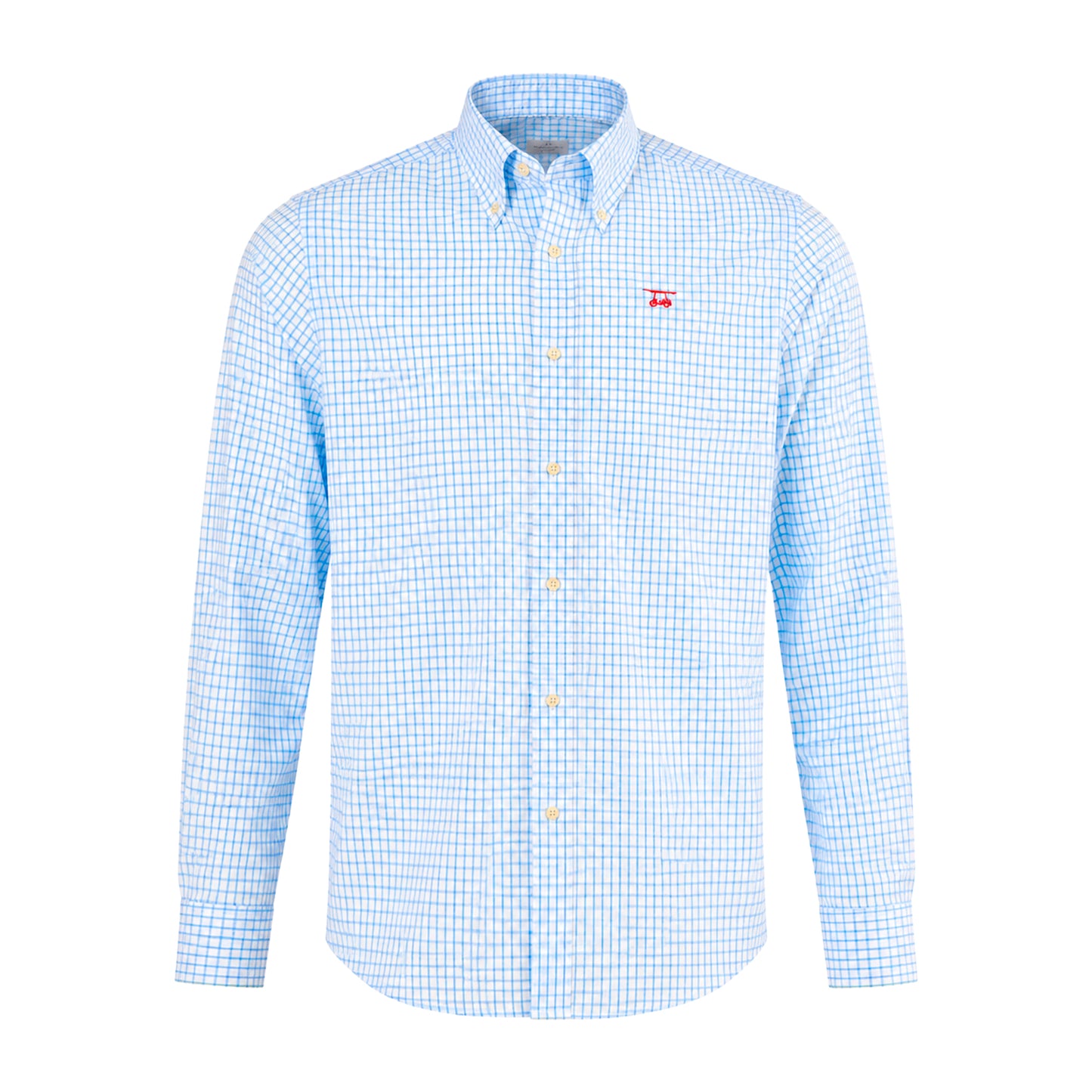 Island Button Down - Blue/White Check