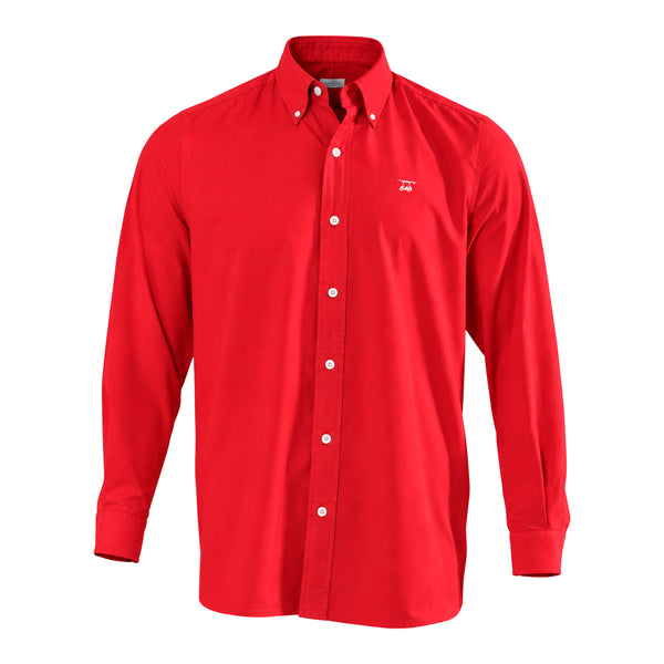 Islander Button Down - Solid Red