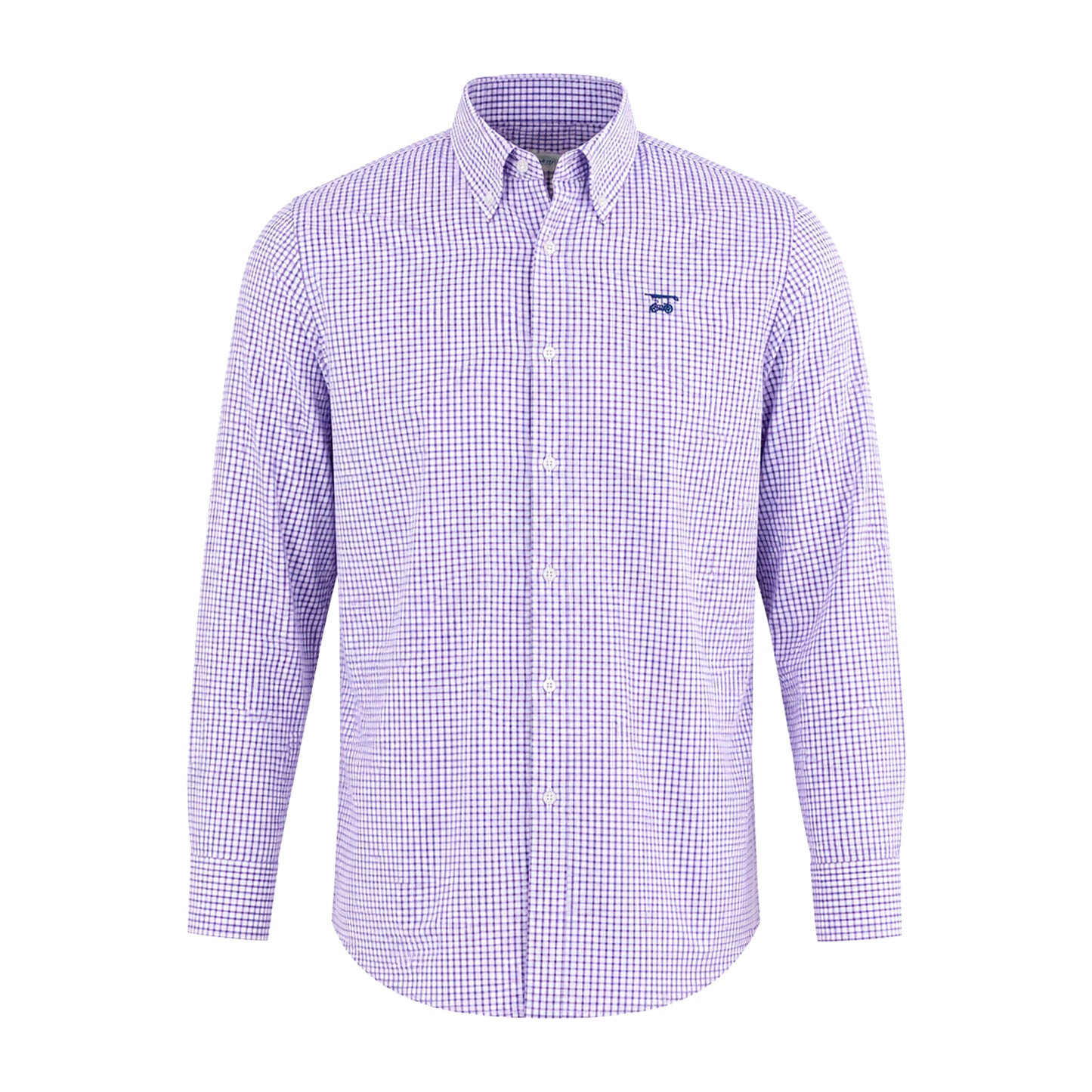 Islander Button Down - Blue Blush Check