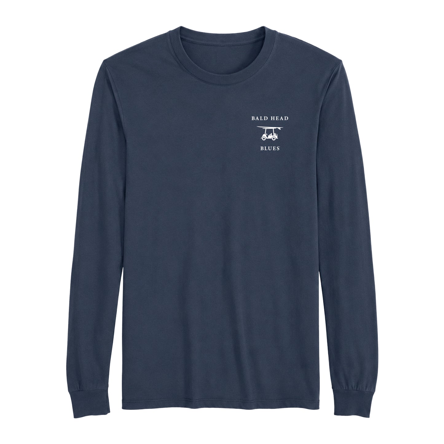 Island Tee - Long Sleeve Blues Logo Navy
