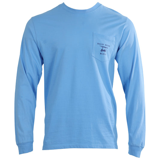 Island Tee - Long Sleeve Golf Cart - Blue