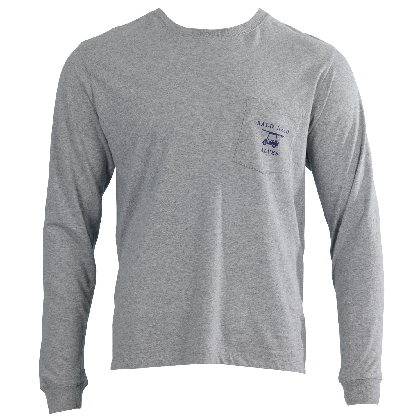 Island Tee - Long Sleeve Golf Cart - Heather Grey