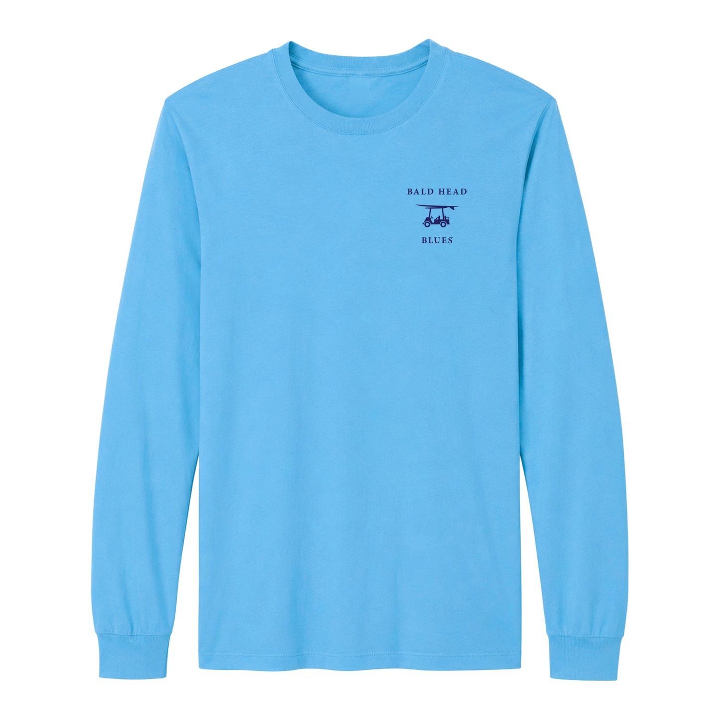 Island Tee - Long Sleeve USA Flag - Azure