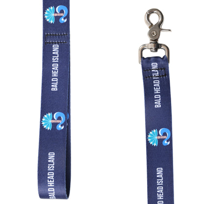 Printed Dog Leash - Navy BHI w/Tree logo