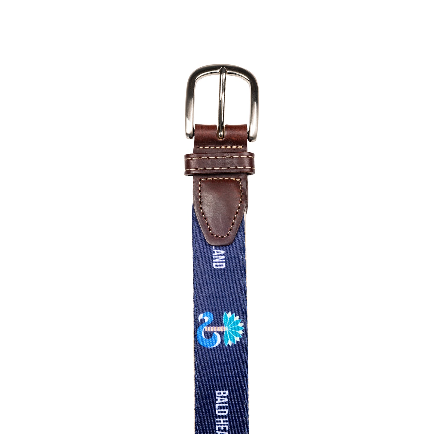 Navy Belt w/ Palm Tree Logo and BHI Text